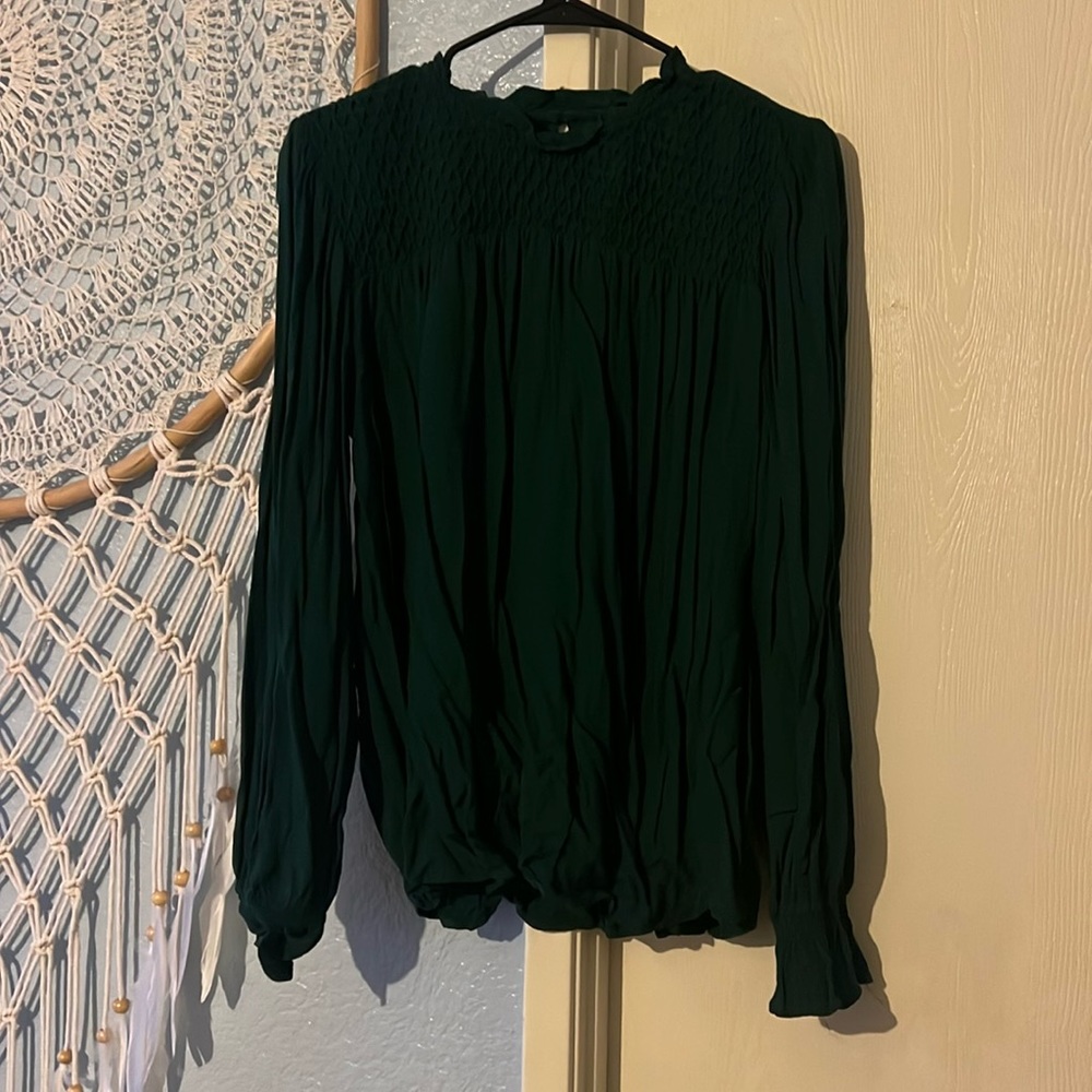Dark Green Blouse
